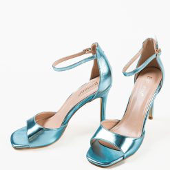 Sandale cu toc Moroilo Albastre 4
