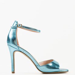 Sandale cu toc Moroilo Albastre 5