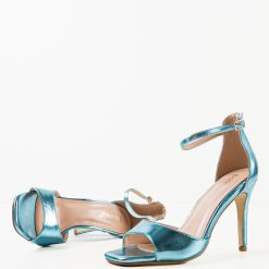 Sandale cu toc Moroilo Albastre 7
