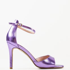 Sandale cu toc Moroilo Mov 5