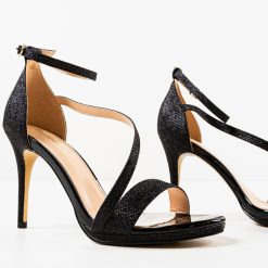 Sandale cu toc Ojah Negre 6