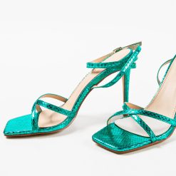 Sandale cu toc Osafy Verzi 3
