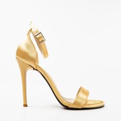 Sandale cu toc Pihana Aurii 4