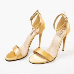 Sandale cu toc Pihana Aurii 5