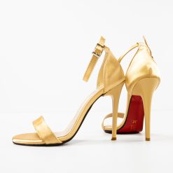Sandale cu toc Pihana Aurii 7