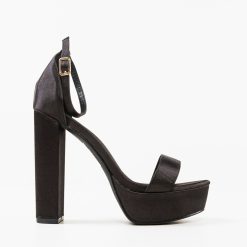 Sandale cu toc Rajesh Negre 5
