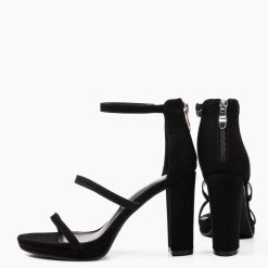 Sandale cu toc Ruger Negre 6