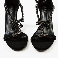 Sandale cu toc Sava Negre 5