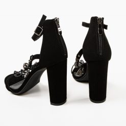 Sandale cu toc Sava Negre 7