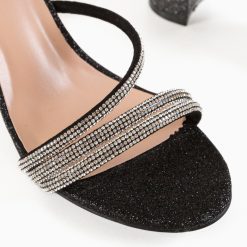 Sandale cu toc Stacey Negre 2 7