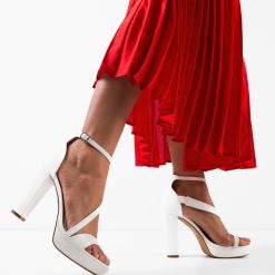 Sandale cu toc Tetra Albe 2