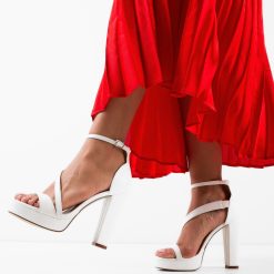 Sandale cu toc Tetra Albe 3