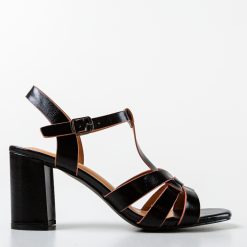 Sandale cu toc Travis Negre 3