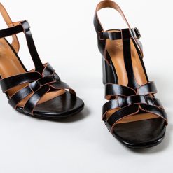 Sandale cu toc Travis Negre 6