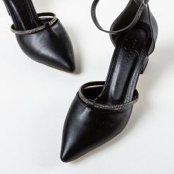 Sandale cu toc Vayne Negre 5