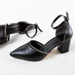 Sandale cu toc Vayne Negre 6