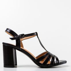 Sandale cu toc Zakk Negre 3