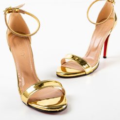 Sandale cu toc Zimba Aurii 6