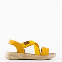 Sandale dama Armida Galbene 3