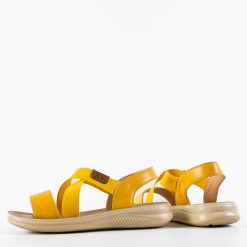 Sandale dama Armida Galbene 5