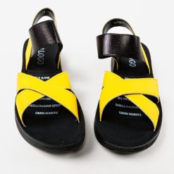 Sandale dama Brina Galbene 4