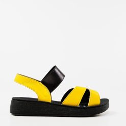 Sandale dama Brina Galbene 5