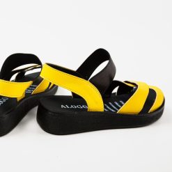 Sandale dama Brina Galbene 7