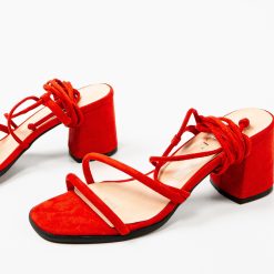 Sandale dama Calf Rosii 6