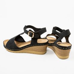 Sandale dama Carolus Negre 6