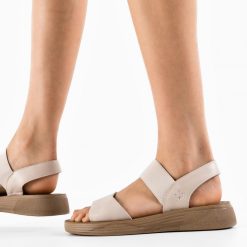 Sandale dama Crescen Bej 2