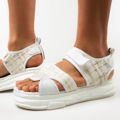 Sandale dama Criseid Albe 3