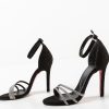 Sandale dama Gogos Negre 2-Sandale cu toc-Sandale cu toc