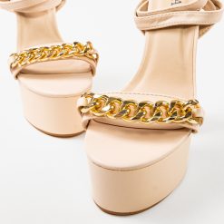 Sandale dama Holister Bej 4