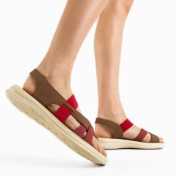 Sandale dama Janna Khaki 2