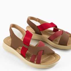 Sandale dama Janna Khaki 6