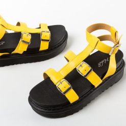 Sandale dama Jaylan Galbene 5