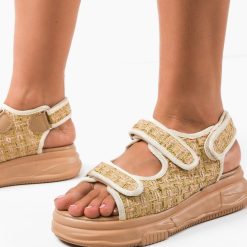 Sandale dama Ligaya Bej-Sandale-Sandale