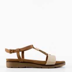 Sandale dama Surind Bej 4