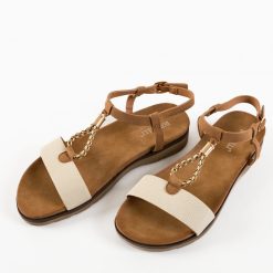 Sandale dama Surind Bej 6