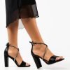 Sandale dama Yaberson Negre-Sandale cu toc-Sandale cu toc