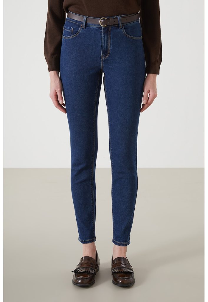 Set de blugi skinny cu o curea - 2 piese-FEMEI/IMBRACAMINTE/Blugi-IMBRACAMINTE/Blugi