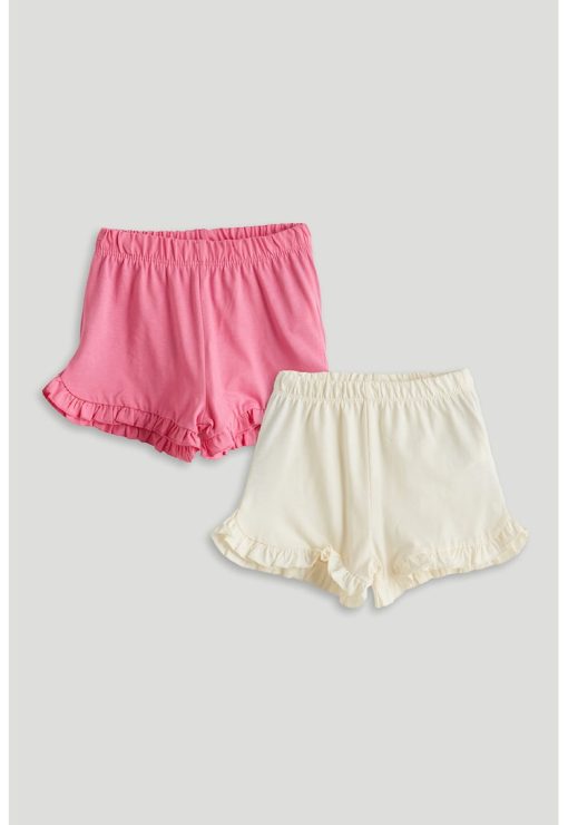 Set de pantaloni scurti cu terminatie cu volane - 2 piese-FETE/IMBRACAMINTE/Sorturi-IMBRACAMINTE/Sorturi