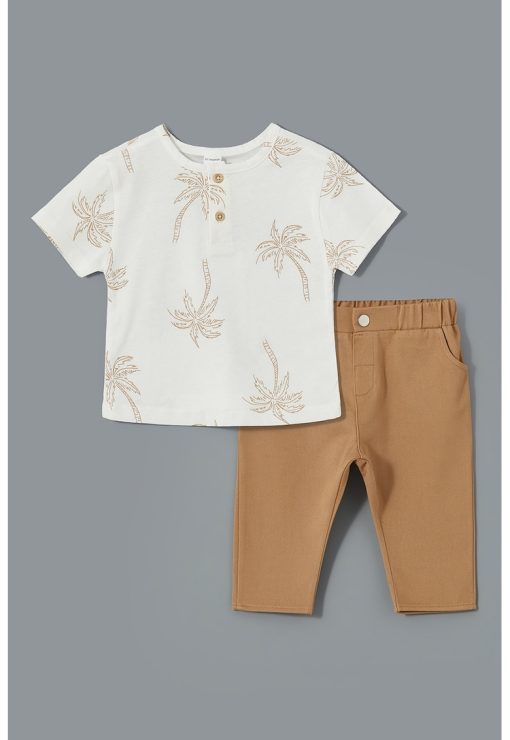 Set de pantaloni si tricou - 2 Piese-BAIETI/IMBRACAMINTE/Seturi de imbracaminte-IMBRACAMINTE/Seturi de imbracaminte