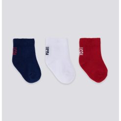 Set de sosete scurte din amestec de bumbac - 3 perechi-BAIETI/IMBRACAMINTE/Lenjerie intima-IMBRACAMINTE/Lenjerie intima