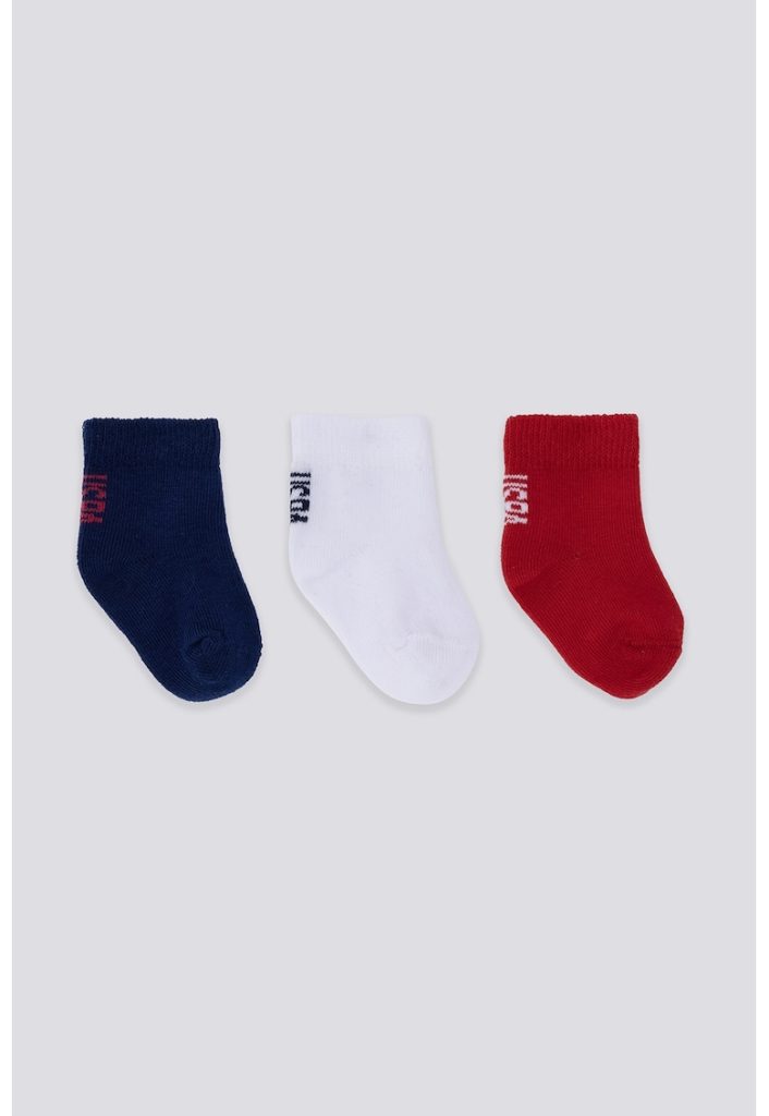 Set de sosete scurte din amestec de bumbac - 3 perechi-BAIETI/IMBRACAMINTE/Lenjerie intima-IMBRACAMINTE/Lenjerie intima