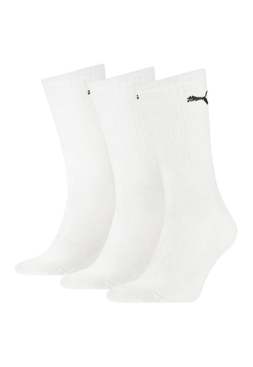 Set de sosete unisex lungi cu logo brodat - 3 perechi-FEMEI/IMBRACAMINTE/Dresuri si sosete-IMBRACAMINTE/Dresuri si sosete