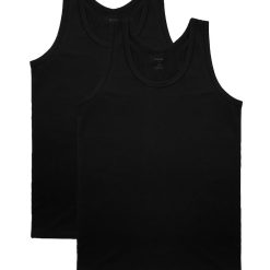Set de topuri din amestec de bumbac - 2 piese-BARBATI/IMBRACAMINTE/Tricouri si maiouri-IMBRACAMINTE/Tricouri si maiouri