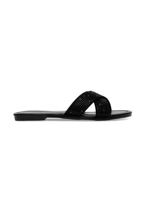 Slapi dama -  590559 - Sintetic - Negru --FEMEI/INCALTAMINTE/Papuci-INCALTAMINTE/Papuci