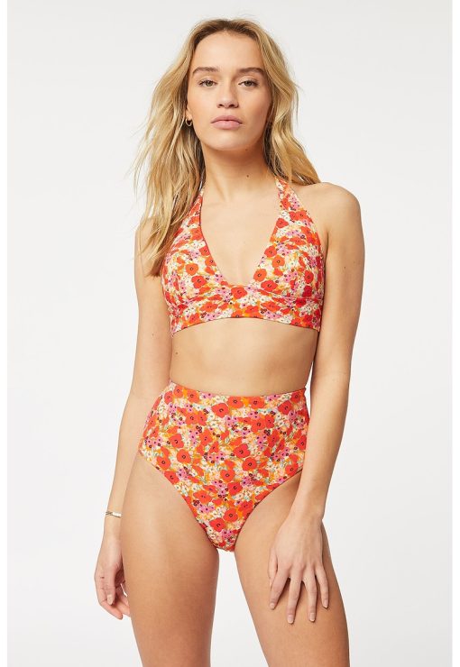 Sutien de baie cu cupe triunghiulare si model floral Paolla-FEMEI/IMBRACAMINTE/Costume de baie-IMBRACAMINTE/Costume de baie