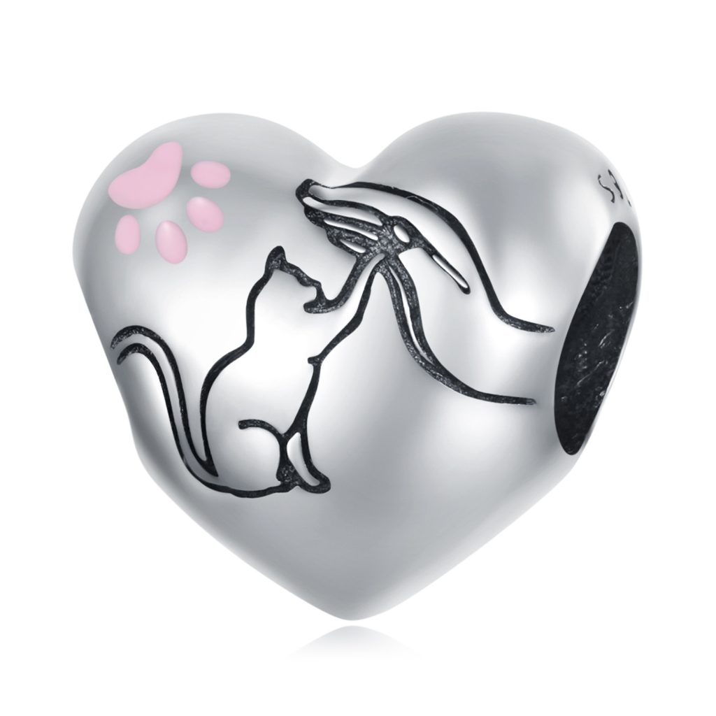 Talisman din argint Love My Cat-Talismane >> Talismane din Argint (toate)